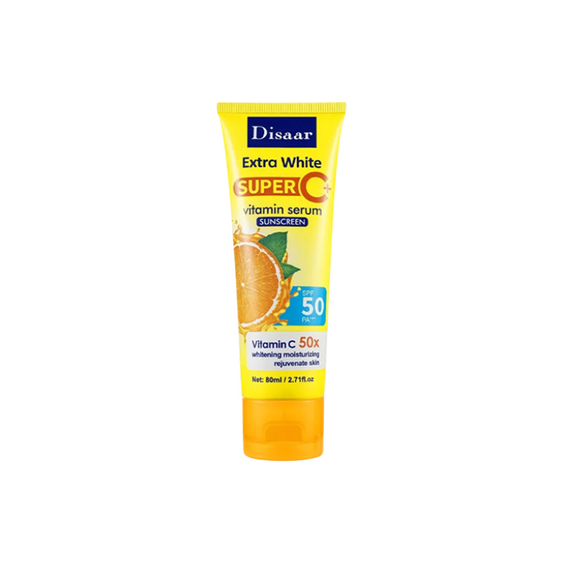 Picture of Disaar Sun Cream SPF50+ PA+++ Lightweight Natural Vitamin C Extract Sun Block Cream For Face 80ml