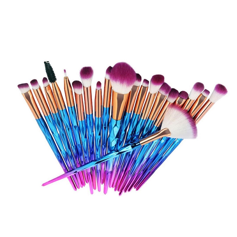 Picture of Unicorn Professional Colorful Makeup Brush Set of 20 Brushes