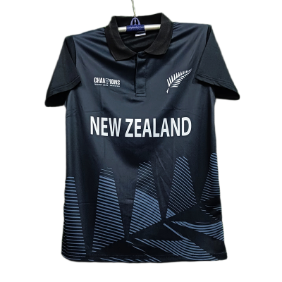 Picture of New Zealand Cricket Jersey, Short Sleeve Collar Jersey New Jersey Collar Jersey 2025