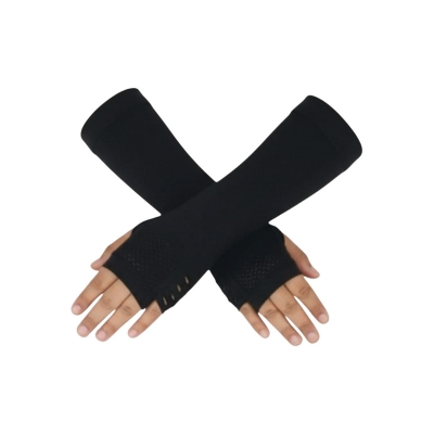 Picture of Fingerless Gloves for women Half-Finger hand gloves for women Black