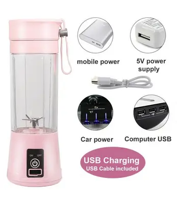 Picture of Portable Juicer Electric USB Rechargeable Smoothie Blender Machine Mixer Mini Juice Cup Maker fast Blenders food processor
