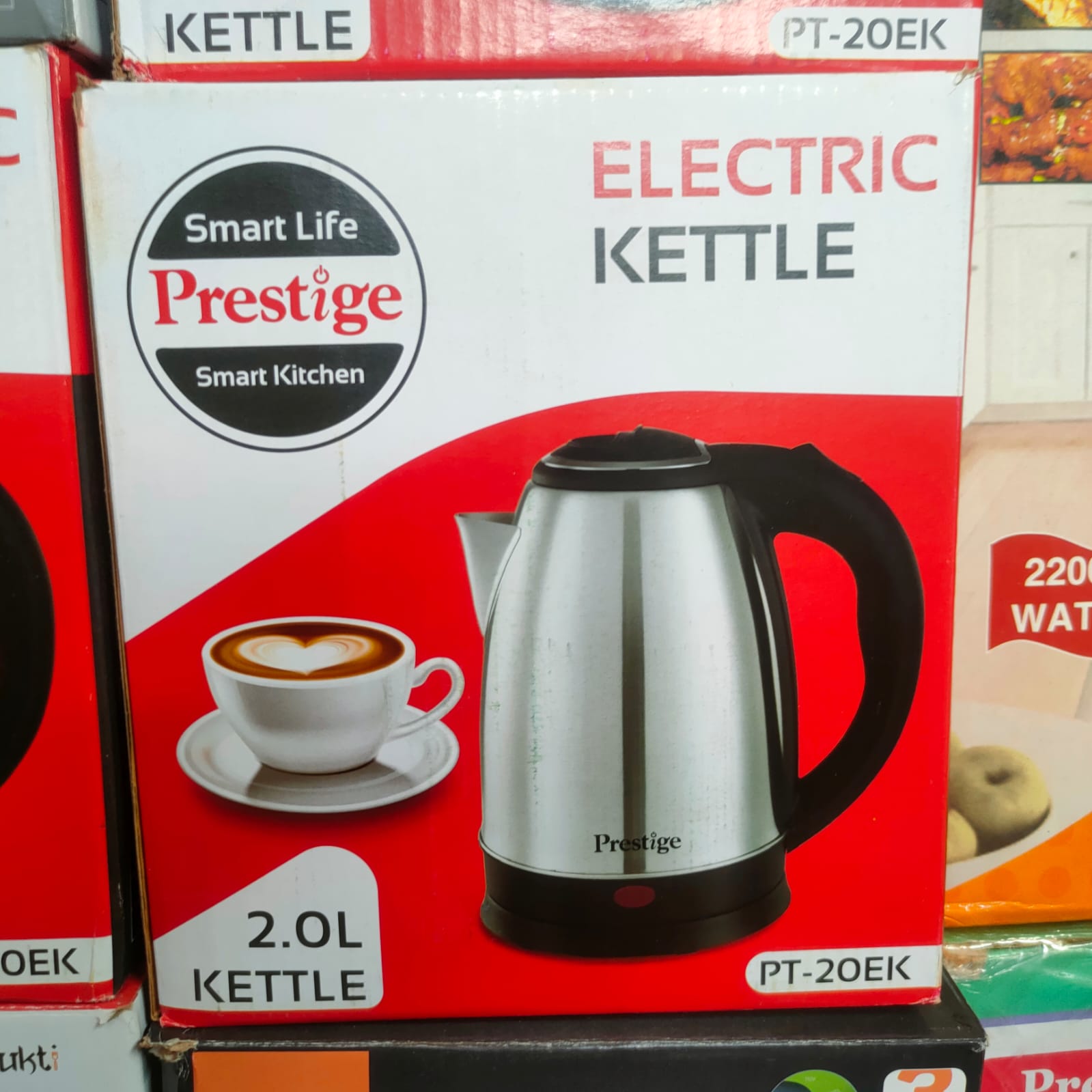 Picture of Prestige, Electric Kettle - 2 Liter, Silver And Black | PT-20EK | High Grade Stainless Steel Electric kettle