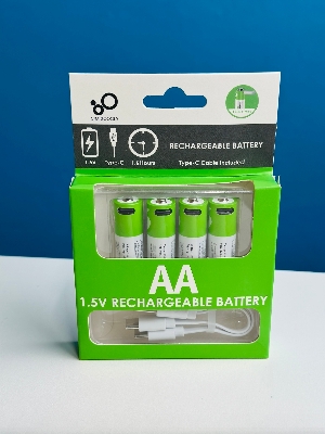 Picture of AA Rechargeable Battery - SmarToools RB40 AA 1.5V 2600mWh Rechargeable Battery (4Pcs Set)
