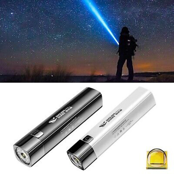 Picture of USB Rechargeable Flashlight With Power Bank - Rechargeable Torch, LED Flashlight, LED Torch light, smiling shark