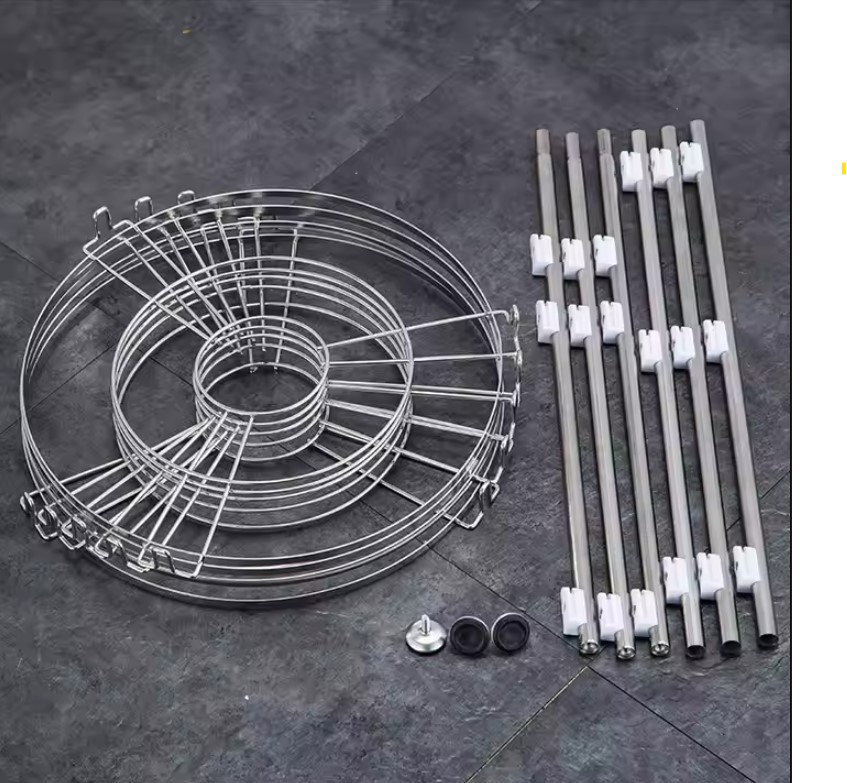 Picture of Kitchen Rack Stainless Steel 5 Layer Rack Adjustable Super Pot Stand Organizer