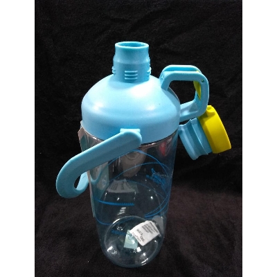 Picture of Fashion food grade Water Bottle with Lock pop up lid 2000 ml colors: Aqua, Green and Grey - Water Bottle - Water Bottle