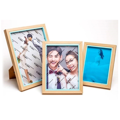 Picture of Premium Wooden Photo Frame - High-Quality Craftsmanship | Attractive Design - Brown & Transparent Finish - Size 09"x 11" - Origin - China