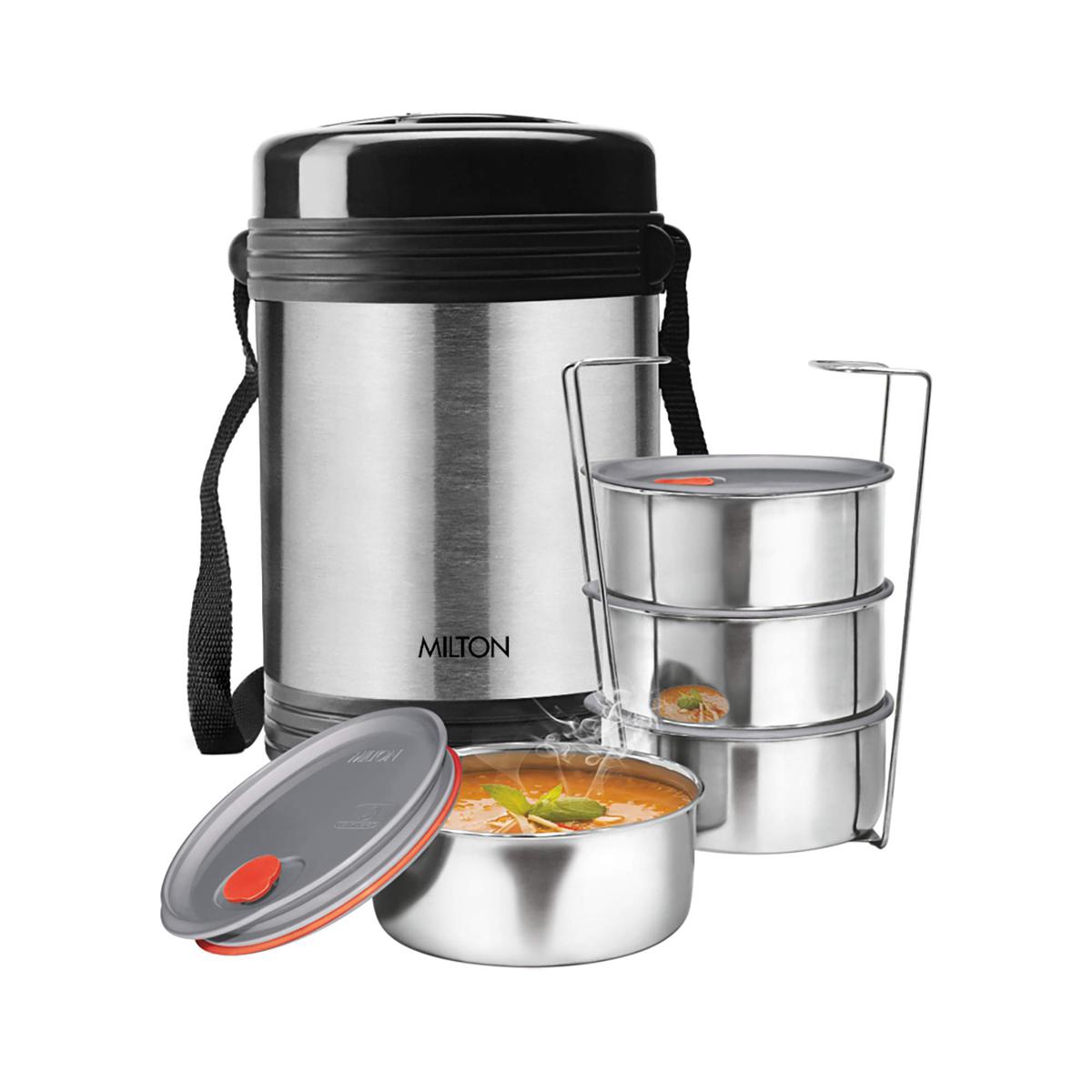 Picture of Milton Legend 4 Thermosteel Tiffin Box, (4 Containers)