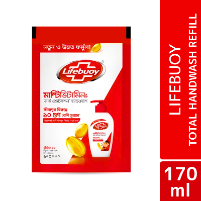 Picture of Lifebuoy Handwash (Soap) Total Refill 170ml