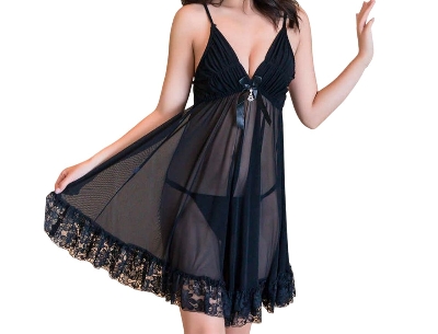 Picture of Women's sleeping nightgown black 95