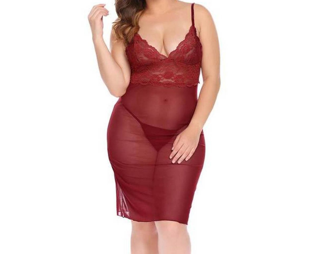 Picture of Women's sleeping nightgown red 75