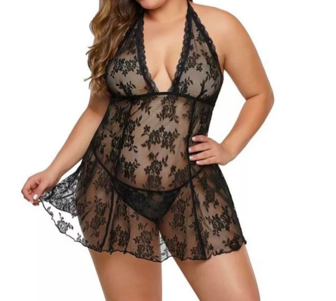 Picture of Women's sleeping nightgown black 19