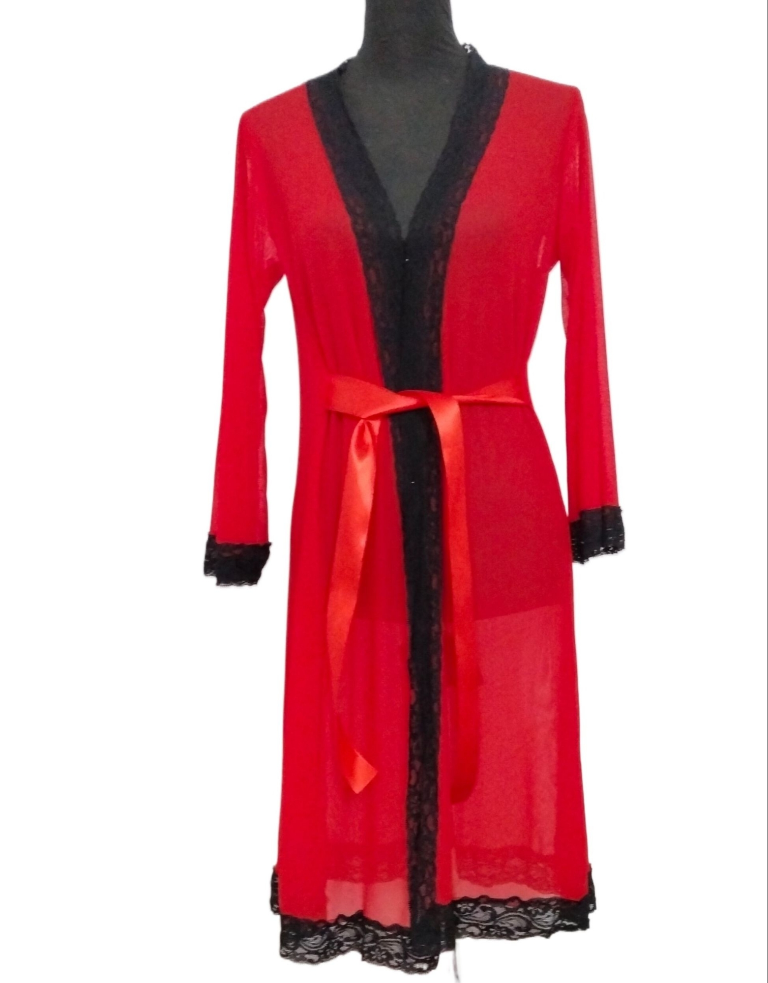 Picture of Women's sleeping nightgown red 6