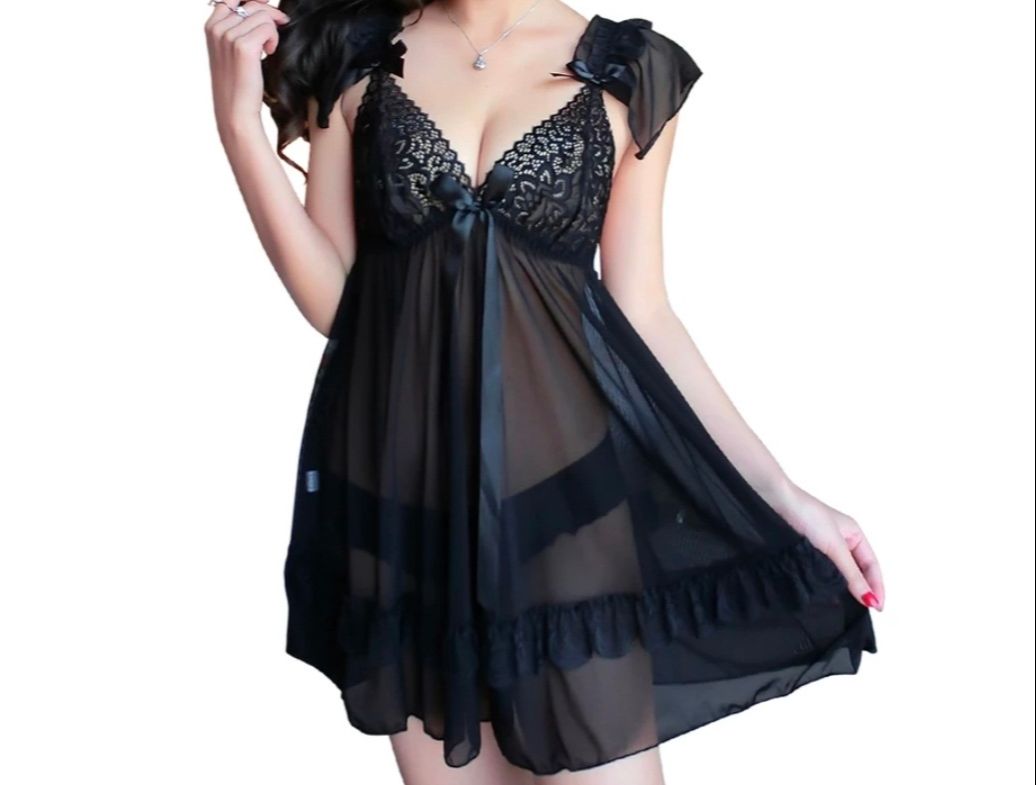Picture of Women's sleeping nightgown black 13