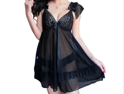 Picture of Women's sleeping nightgown black 13