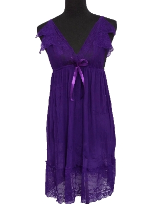 Picture of Women's sleeping nightgown purple 21