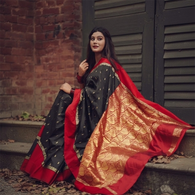 Picture of Indian Silk Katan Saree
