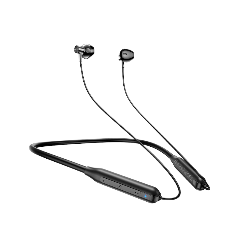 Picture of Hoco ES58 Sound Tide Bluetooth 5.0 Neckband Earphones | 15 Hrs Playback | 200 mAh Battery | Magnetic Earbuds | 98 cm Silicone Band | Type‑C Charging | Lightweight (18 g) & Sweat‑Resistant
