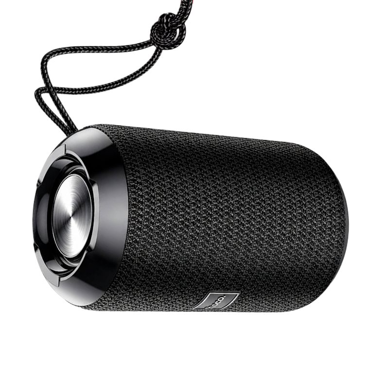 Picture of Hoco HC1 Trendy Sound Portable Bluetooth Speaker | BT 5.0 (JL Chip) | Dual 52 mm/5 W Audio | 1200 mAh Battery | 4 H Playback | TWS Stereo, FM, TF‑Card, USB, AUX | IPX5 Splash‑Resistant