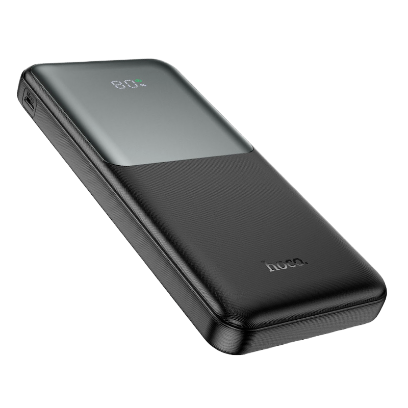 Picture of Hoco J136 10,000 mAh Power Bank | 22.5 W Dual USB‑A + 20 W USB‑C Fast Charging | PD/QC/FCP/SCP/AFC | LED Digital Display | Slim 17 mm ABS+PC Shell | Portable 245 g Backup Battery