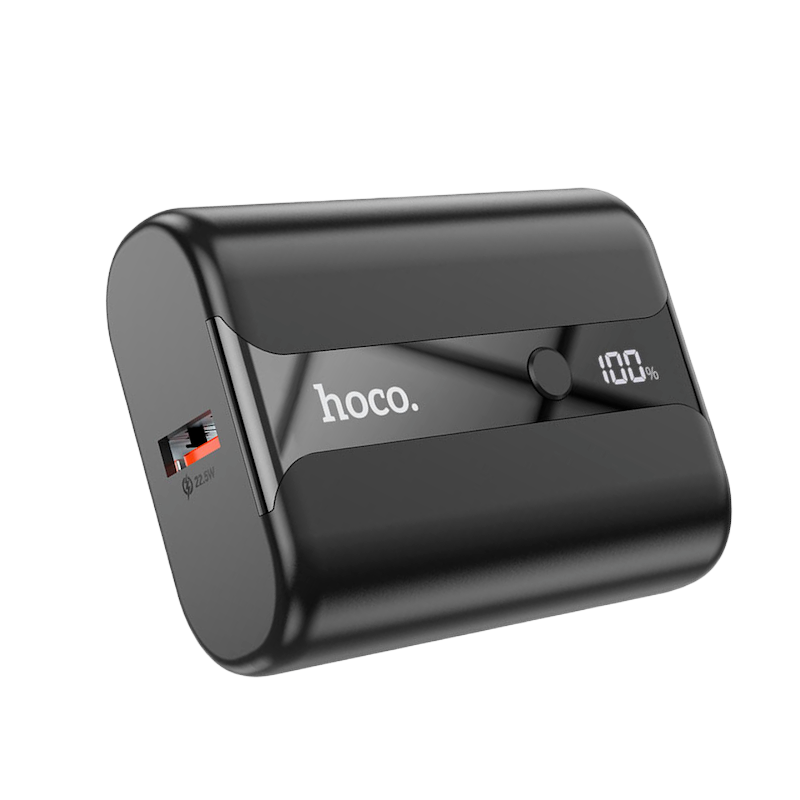 Picture of Hoco Q3 Pro 10000mAh Power Bank | PD 20W + QC 22.5W Dual‑Port Fast Charge | 18W Type‑C/Micro‑USB Input | LED Display | Slim 81×59×25 mm