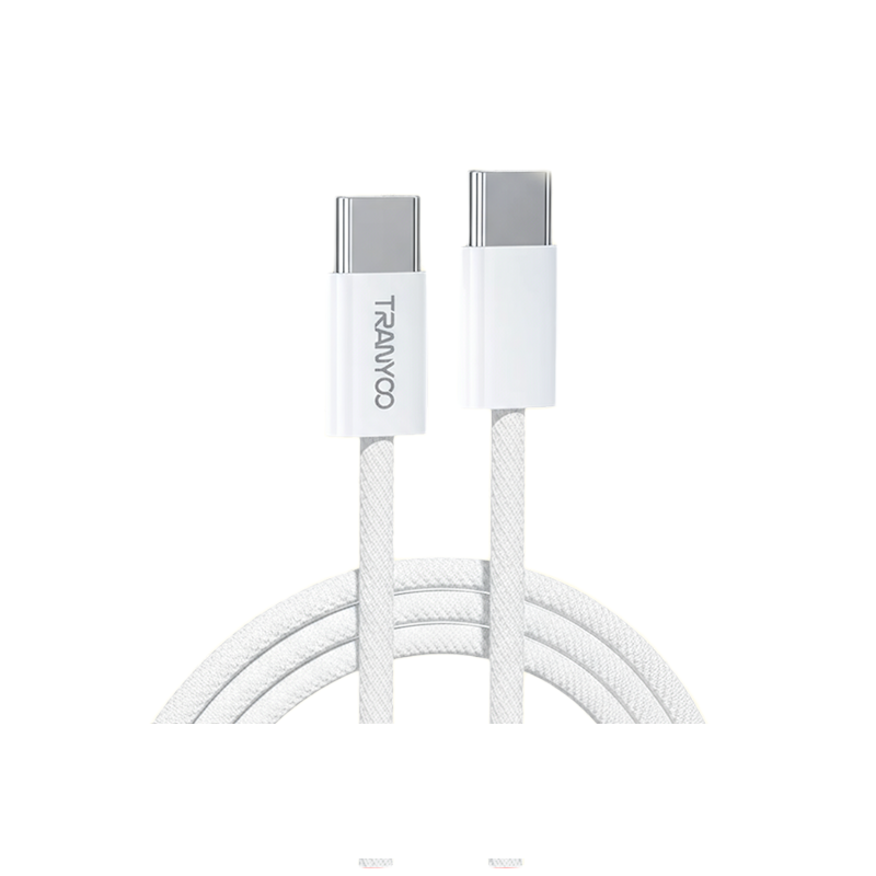 Picture of Tranyoo | CC‑15 | 60W PD Super‑Fast USB‑C to USB‑C Cable | Braided High‑Durability Charger Data Sync Cable | Fast Charging, PD 60 W, 1 m Cable