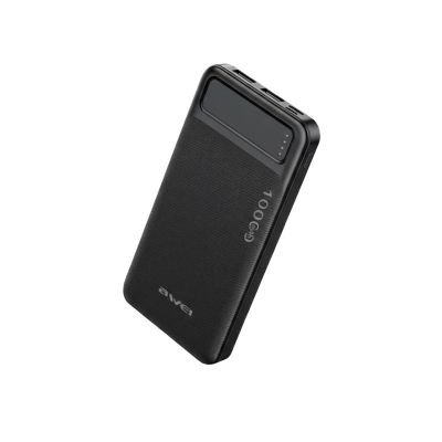 Picture of AWEI | P5K 10000mAh Power Bank | Dual USB 5V/2.1A (10.5W) Output | Dual Input Type-C & Micro 5V/2.1A | Li-Polymer | Slim & Lightweight Portable Charger | For Android & iPhone.