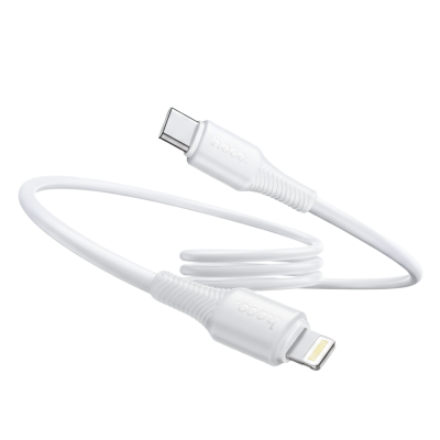 Picture of HOCO | X120 PD 20W Type-C to Lightning Data Cable | 1m PVC | Fast Charging + 480 Mbps Data Sync | Reinforced Joints (OD 3.8 mm) | For iPhone & iPad (Lightning)