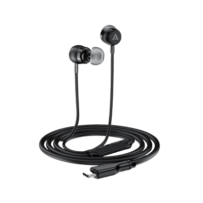 Picture of ACEFAST | L8 Type-C Wired Earphones with Mic | USB-C Digital Audio (No Pop-Ups) | 1.2m Cable, HD Mic & In-line Remote | Ergonomic In-Ear, Thick Silicone Cable | For Android USB-C Phones & Tablets.