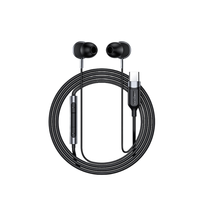 Picture of ACEFAST | L6 Type-C Wired Earphones with Mic | USB-C Digital Audio | 1.2m Cable, 17g | In-line Remote Control, HD Microphone | Ergonomic In-Ear Design | For Android USB-C Phones & Tablets.