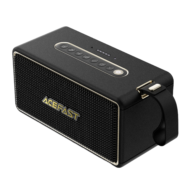 Picture of ACEFAST | K3 Max | 80W Peak Portable Bluetooth 5.4 Speaker | 2.1 System (1×Mid-Low + 2×Tweeters) + Passive Radiator | IPX6 | 5000mAh ≈20H | USB/TF/AUX/TWS | DSP & RGB Lights | USB-C Charging | With Strap Handle