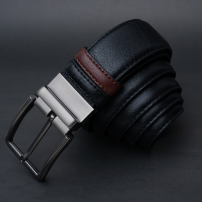 Picture of ZAYS Reversible Men’s Leather Belt – Premium Full-Grain Cowhide, Handcrafted in Bangladesh, Adjustable Waist, Rust-Free Buckle, Ideal for Office Wear, Jeans, Traditional Attire, Business Travel, Events & Everyday Use, Comes with Elegant Presentation Box
