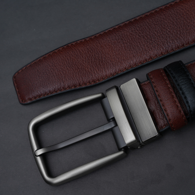 Picture of ZAYS Reversible Men’s Leather Belt – Premium Full-Grain Cowhide, Handcrafted in Bangladesh, Adjustable Waist, Rust-Free Buckle, Ideal for Office Wear, Jeans, Traditional Attire, Business Travel, Events & Everyday Use, Comes with Elegant Presentation Box