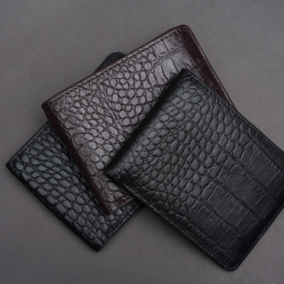 Picture of ZAYS Handcrafted Crocodile Embossed Leather Bifold Wallet for Men & Women – Premium Genuine Leather Slim Short Wallet | Durable, Stylish, Lightweight & Compact | Best Quality Leather Wallet in Bangladesh