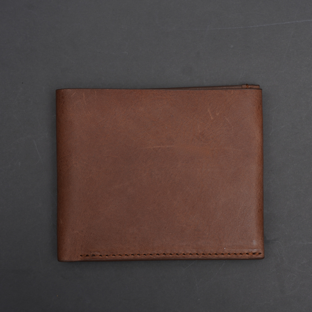 Picture of ZAYS Premium Handcrafted Oil Pull Up Leather Slim Bifold Wallet for Men & Women | Genuine Cowhide Short Wallet | Super Slim Durable Stylish Everyday Carry | Best Handmade Leather Wallet in Bangladesh – Gift Ready