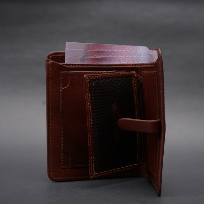 Picture of ZAYS Premium Handcrafted Oil Pull Up Leather Slim Bifold Wallet for Men & Women | Genuine Eco-Tanned Cowhide | Compact Short Wallet with 5 Card Slots, ID Slot & 2 Cash Chambers | Durable Stylish Everyday Leather Wallet Bangladesh
