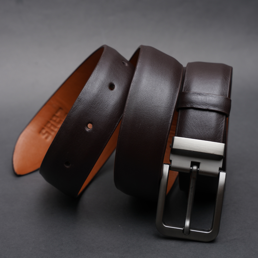 Picture of ZAYS Handcrafted Leather Belt for Men – Full-Grain Cowhide, Adjustable Fit, Stylish & Long-Lasting, Designed for Office, Traditional & Casual Use, Sweat-Resistant, Anti-Crack Build, Ideal for Daily Wear, Travel, Business & Event Outfits, With Premium Box