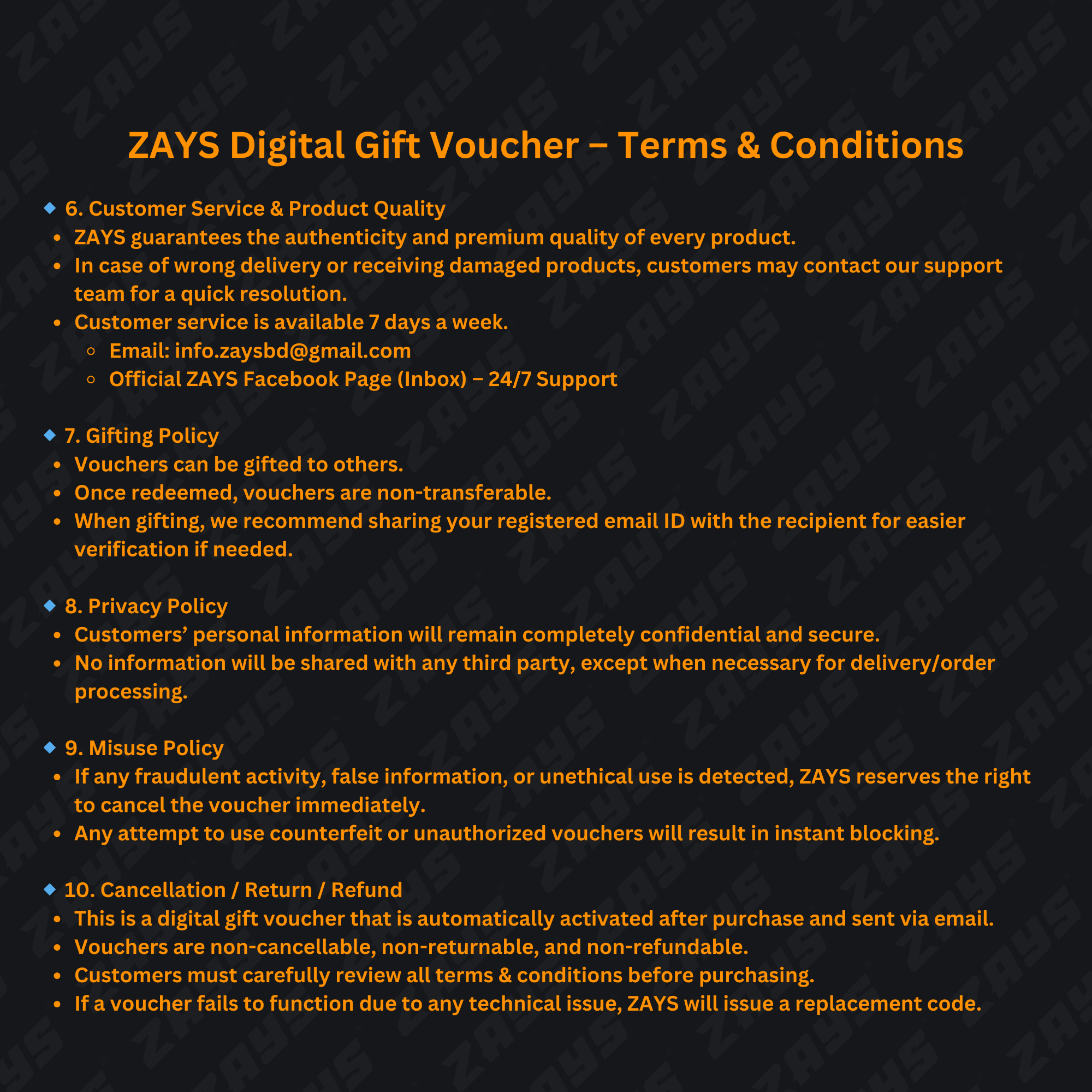 Picture of Zays Special Digital Gift Voucher – Best Gift for Any Occasion | Instant Delivery & Huge Savings