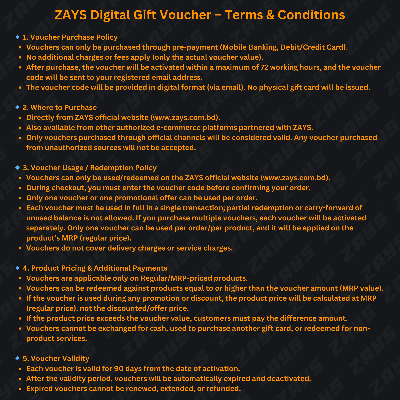 Picture of Zays Special Digital Gift Voucher – Best Gift for Any Occasion | Instant Delivery & Huge Savings