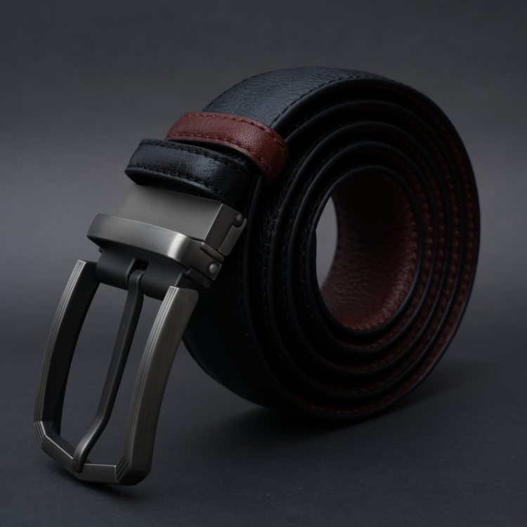 Picture of ZAYS Reversible Men’s Leather Belt – Premium Full-Grain Cowhide, Handcrafted in Bangladesh, Adjustable Waist, Rust-Free Buckle, Ideal for Office Wear, Jeans, Traditional Attire, Business Travel, Events & Everyday Use, Comes with Elegant Presentation Box