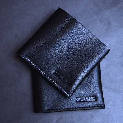 Picture of ZAYS Slim Bifold Leather Wallet for Uniesx – Top Grain Genuine Leather, Snap Button Closure, Holds Cash & Cards – Compact, Lightweight, Gift-Ready – Made in Bangladesh