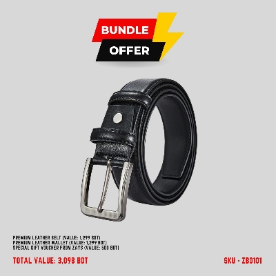 Picture of ZAYS Special Bundle: Premium Leather Belt, Wallet | Limited Time Deal & Stock | Huge Savings on Quality Leather Accessories