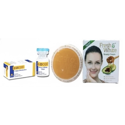 Picture of Biocos Emergency Serum and Fresh & White Cream Combo