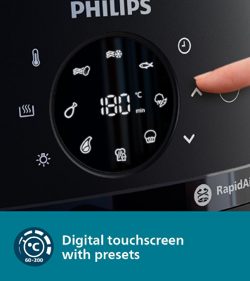 Picture of Philips NA230/00 Series, 1700W Digital XL Air Fryer, Rapid Air Circulation Cooks Evenly | 6.2 Liter (Best price)