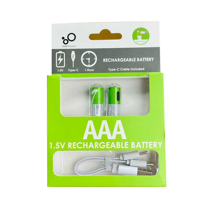 Picture of AAA Rechargeable Battery, SmarToools RB20 AAA 1.5V 750 mWh Rechargeable Battery - 2 Pcs Set