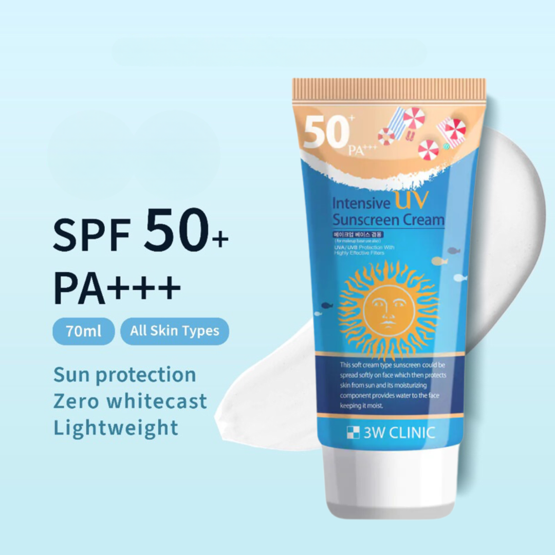Picture of 3W Clinic Intensive UV Sunscreen Cream SPF 50+PA+++ - 70ml