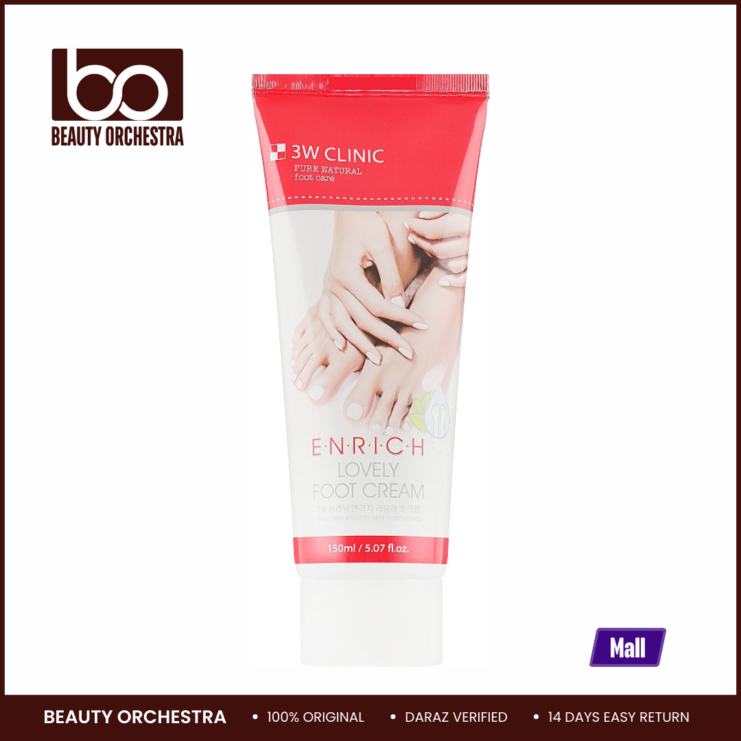 Picture of 3W Clinic Pure Natural Enrich Lovely Foot Cream - 150ml