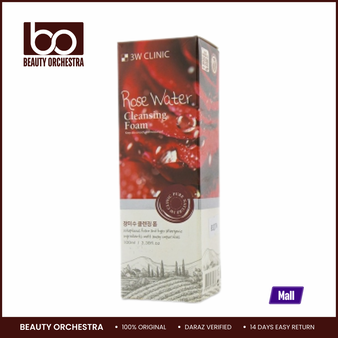 Picture of 3W Clinic Rose Water Cleansing Foam - 100ml