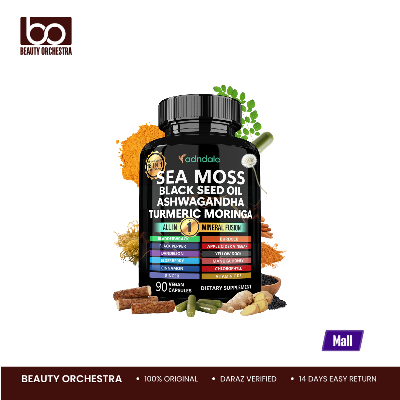 Picture of Adndale Sea Moss Black Seed Oil Ash wagandha Turmeric Moringa 90 capsules