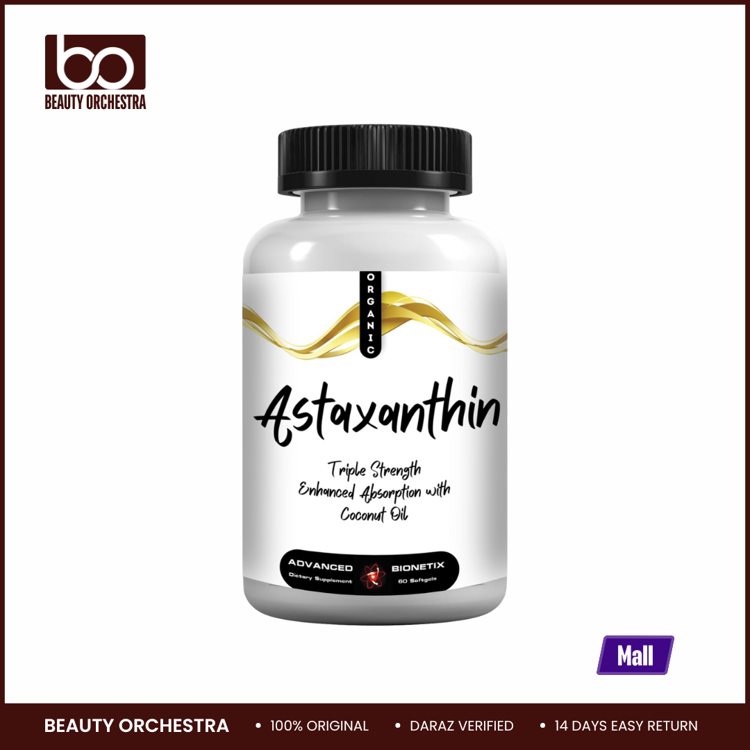 Picture of Advanced Bionetix Triple Strength Astaxanthin Organic Coconut Oil for Enhanced Absorption 60 Softgels